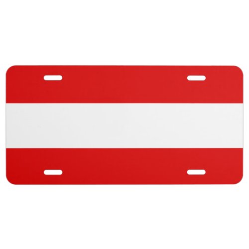 Flag of Austria License Plate