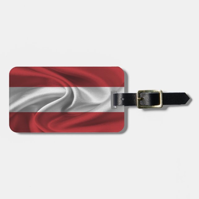 Flag Of Austria Luggage Tag (Front Horizontal)