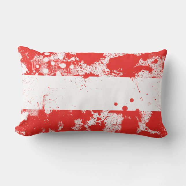Flag of Austria Lumbar Pillow (Front)