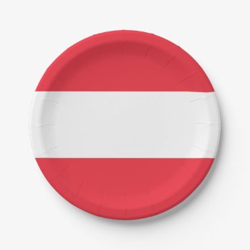 Flag Of Austria Paper Plates by kfleming1986 at Zazzle