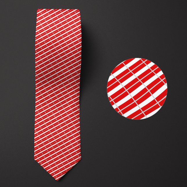 Flag of Austria Pattern Neck Tie (Creator Uploaded)