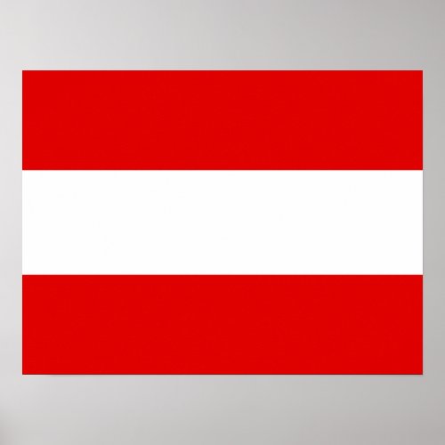 Flag of Austria Poster