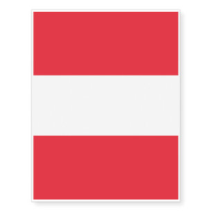 Flag of Austria Temporary Tattoos