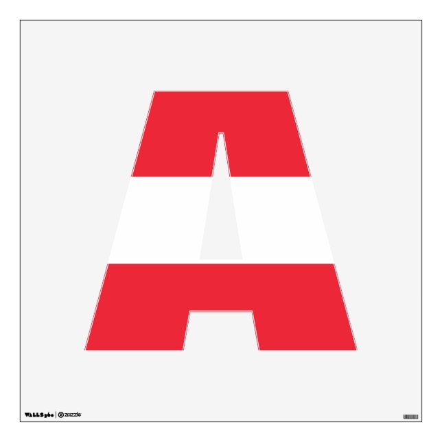 Flag of Austria Wall Decal (Front)