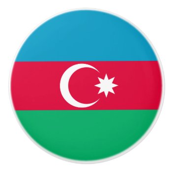 Flag Of Azerbaijan Ceramic Knob by kfleming1986 at Zazzle