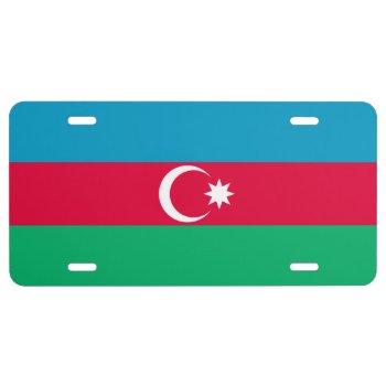 Flag Of Azerbaijan License Plate by kfleming1986 at Zazzle