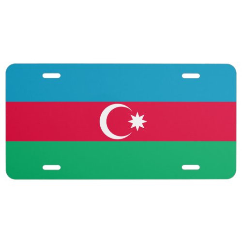 Flag of Azerbaijan License Plate
