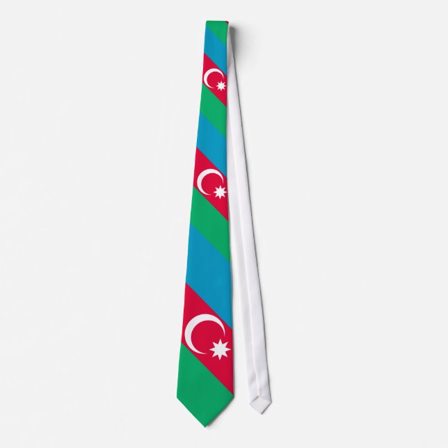 Flag of Azerbaijan Neck Tie (Front)