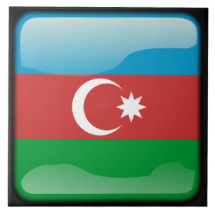 Flag of Azerbaijan Tile