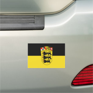 Flag of Baden-Württemberg Car Magnet