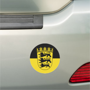 Flag of Baden-Württemberg Car Magnet
