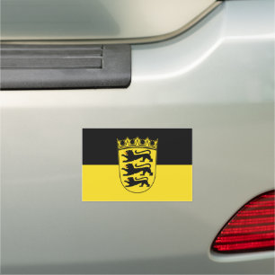 Flag of Baden-Württemberg Car Magnet