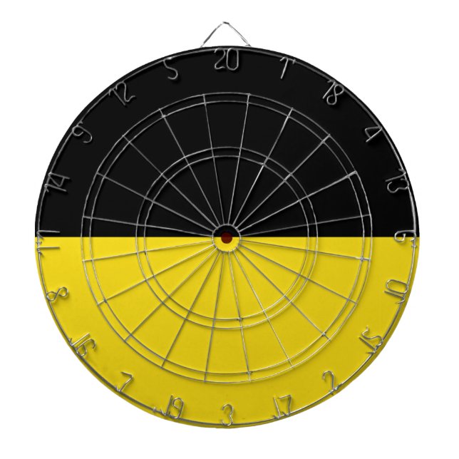 Flag of Baden Württemberg (German State) Dart Board (Front)