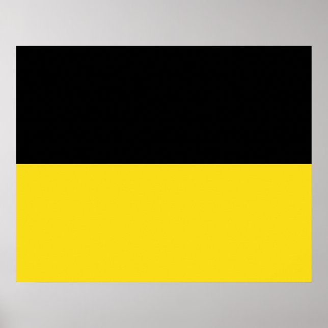 Flag of Baden Württemberg (German State) Poster (Front)