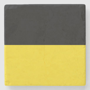 Flag of Baden Württemberg (German State) Stone Coaster