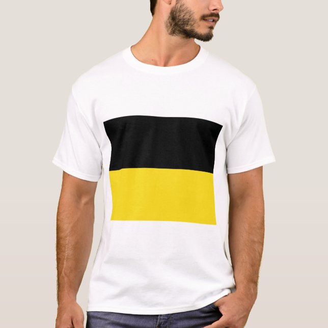 Flag of Baden Württemberg (German State) T-Shirt (Front)