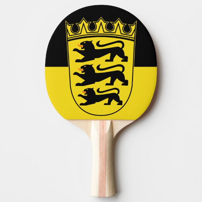 Flag of Baden-Württemberg Ping-Pong Paddle (Front)