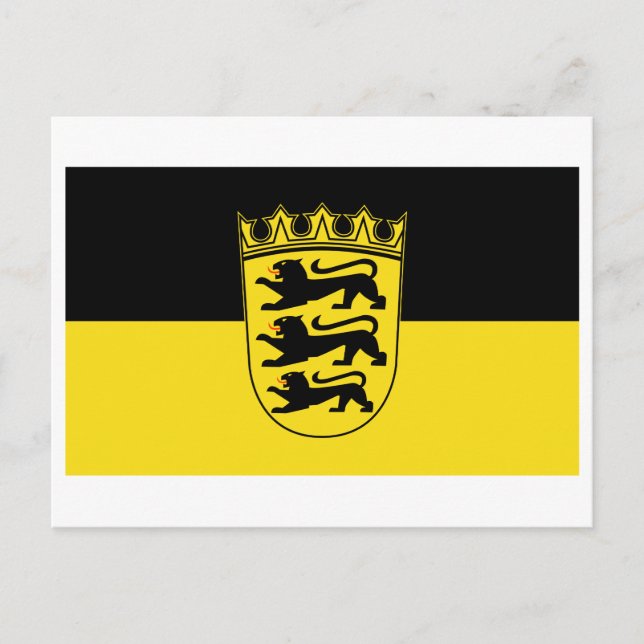 Flag of Baden-Württemberg Postcard (Front)