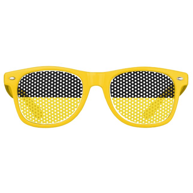 Flag of Baden-Württemberg Retro Sunglasses (Front)