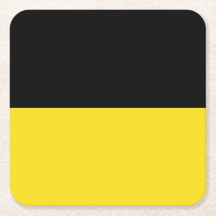 Flag of Baden-Württemberg Square Paper Coaster