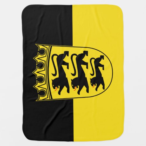 Flag of Baden_Wrttemberg Swaddle Blanket