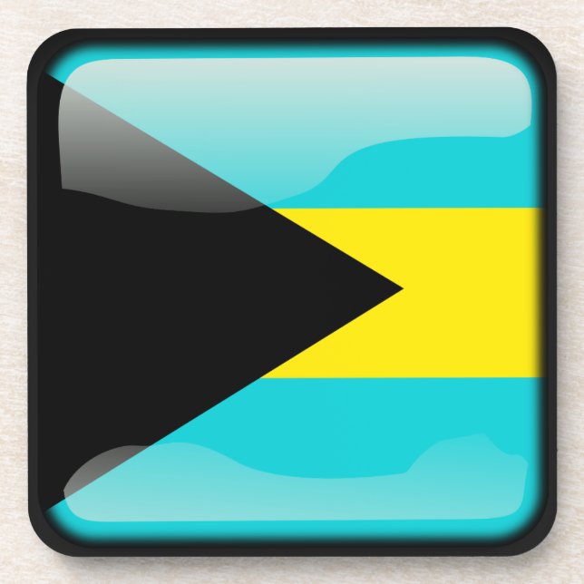 Flag of Bahamas Drink Coaster (Front)