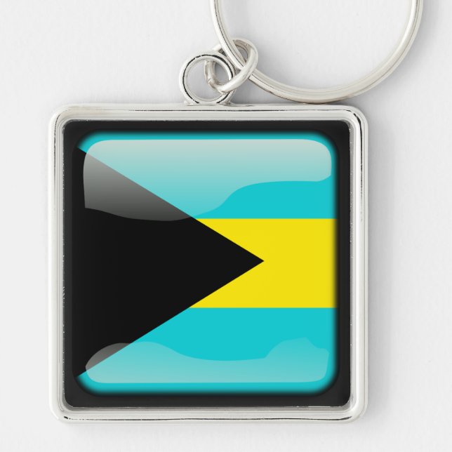 Flag of Bahamas Keychain (Front)