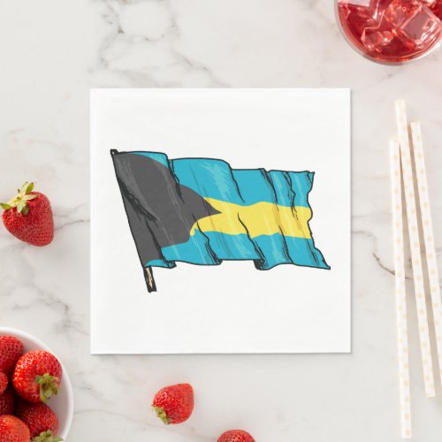 Flag Of Bahamas Napkins