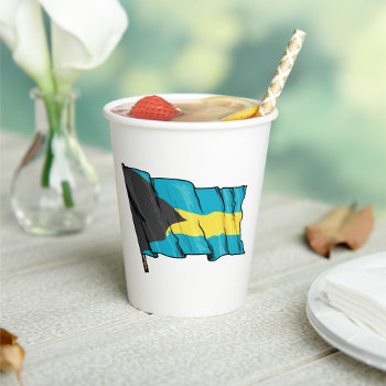 Flag Of Bahamas Paper Cups by spudcreative at Zazzle