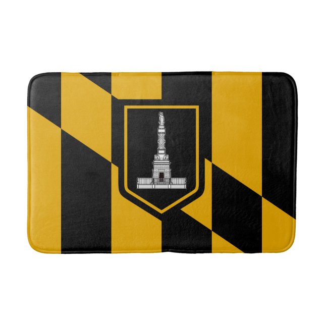 Flag of Baltimore, Maryland Bathroom Mat (Front)
