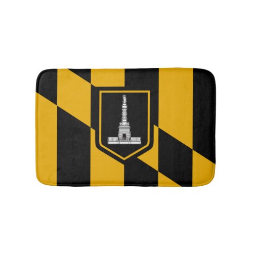 Flag of Baltimore Maryland Bathroom Mat