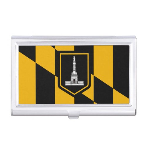 Flag of Baltimore Maryland Business Card Case