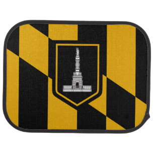 Flag of Baltimore, Maryland Car Mat