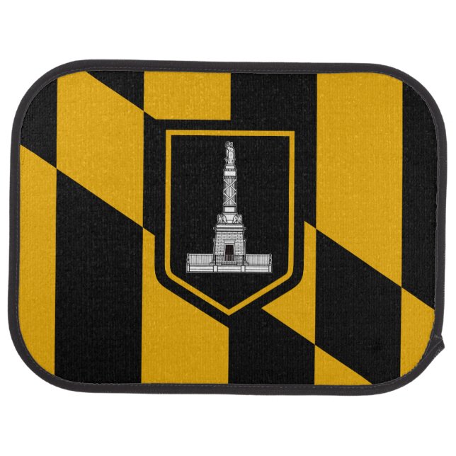 Flag of Baltimore, Maryland Car Mat (Rear)