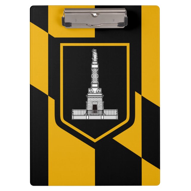 Flag of Baltimore, Maryland Clipboard (Front)