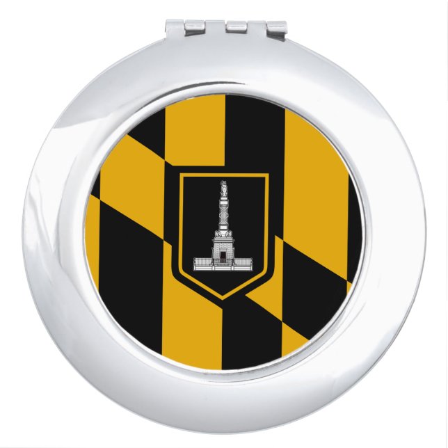 Flag of Baltimore, Maryland Compact Mirror (Front)