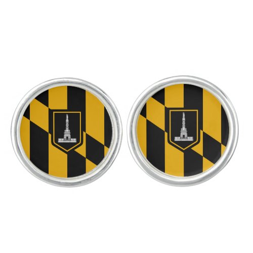 Flag of Baltimore Maryland Cufflinks