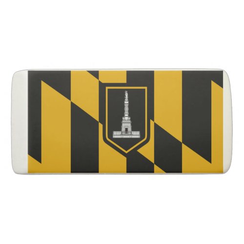 Flag of Baltimore Maryland Eraser