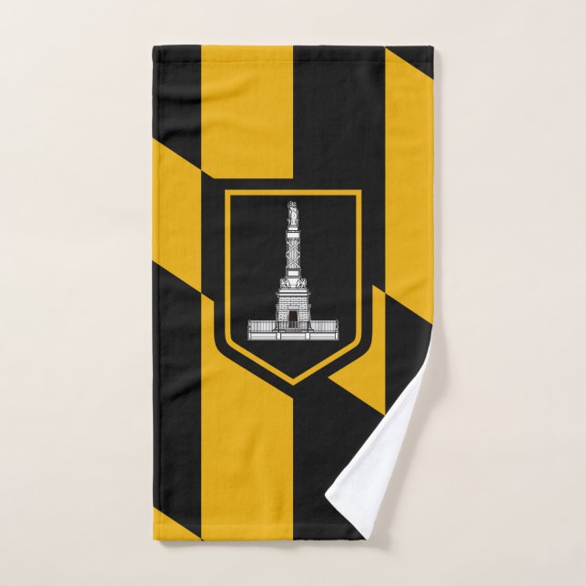 Flag of Baltimore, Maryland Hand Towel (Hand Towel)