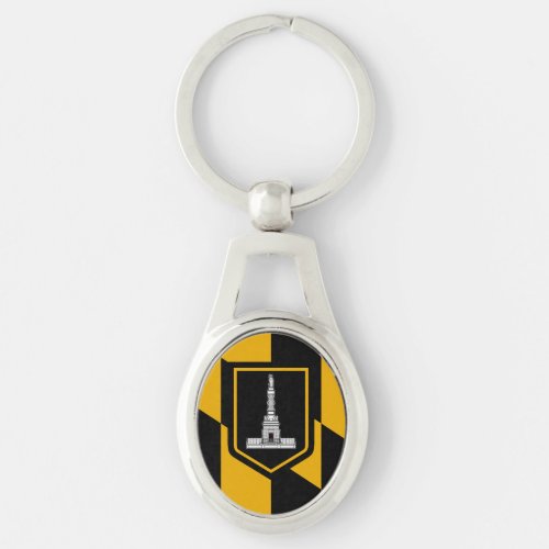 Flag of Baltimore Maryland Keychain