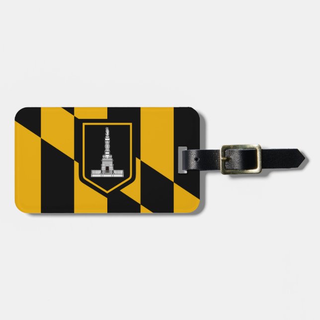 Flag of Baltimore, Maryland Luggage Tag (Front Horizontal)