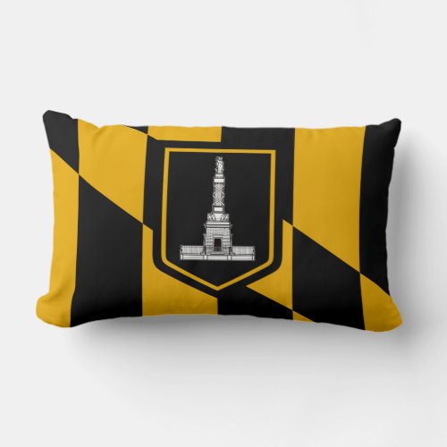 Flag of Baltimore Maryland Lumbar Pillow