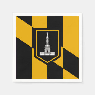 Flag of Baltimore, Maryland Napkins