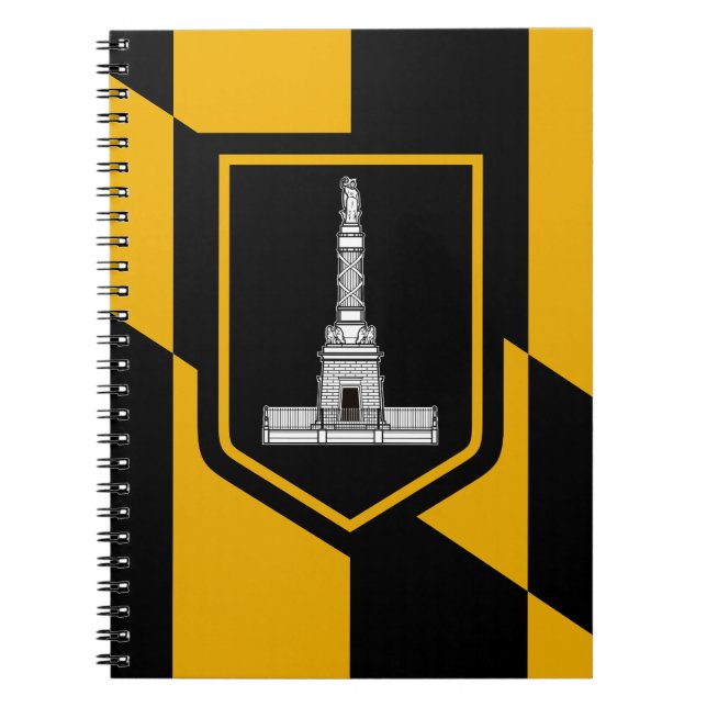 Flag of Baltimore, Maryland Notebook (Front)