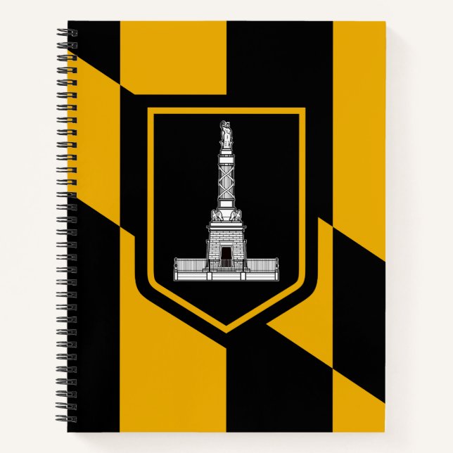 Flag of Baltimore, Maryland Notebook (Front)