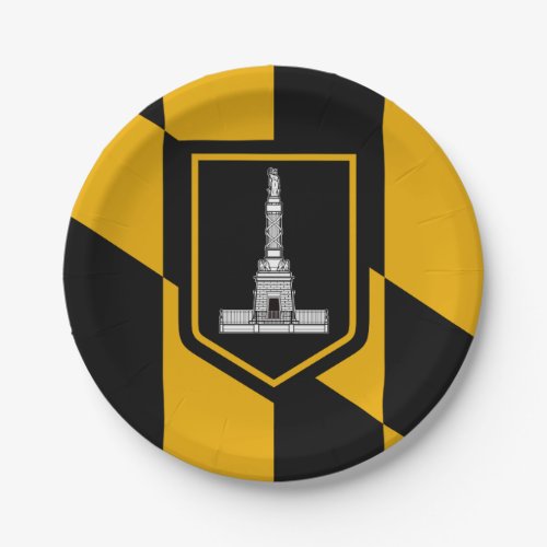Flag of Baltimore Maryland Paper Plates
