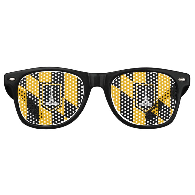 Flag of Baltimore, Maryland Retro Sunglasses (Front)