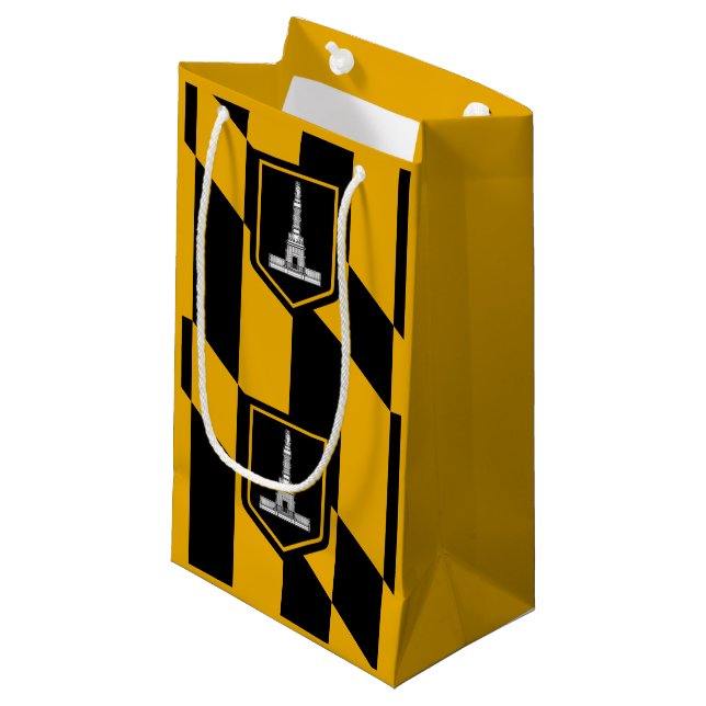 Flag of Baltimore, Maryland Small Gift Bag (Front Angled)