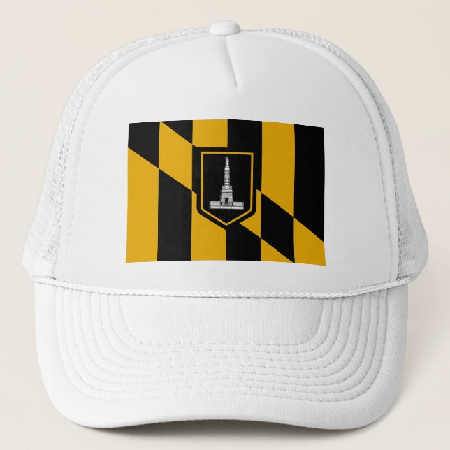 Flag of Baltimore, Maryland Trucker Hat (Front)