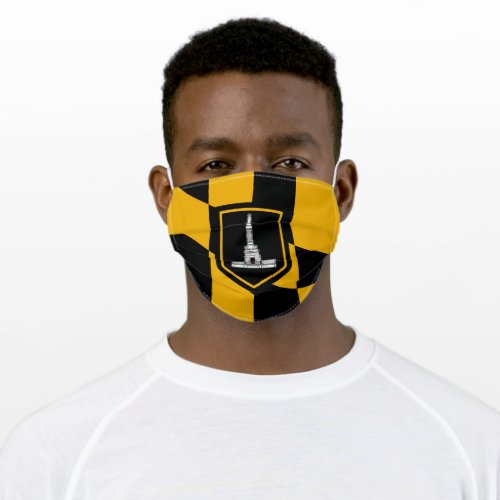 Flag of Baltimore Maryland USA Adult Cloth Face Mask